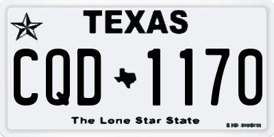 TX license plate CQD1170