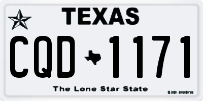 TX license plate CQD1171