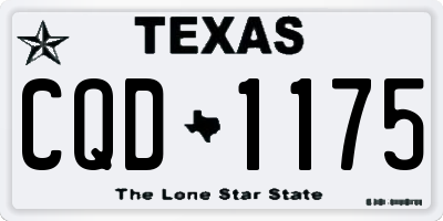 TX license plate CQD1175