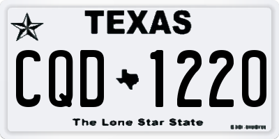 TX license plate CQD1220