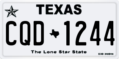 TX license plate CQD1244