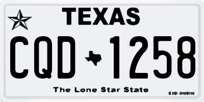 TX license plate CQD1258