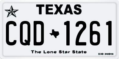 TX license plate CQD1261