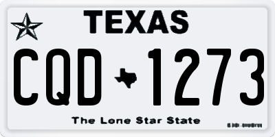 TX license plate CQD1273