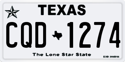 TX license plate CQD1274