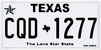 TX license plate CQD1277