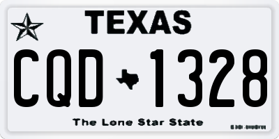 TX license plate CQD1328