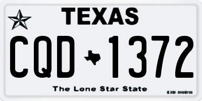 TX license plate CQD1372