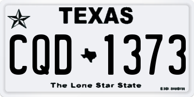 TX license plate CQD1373