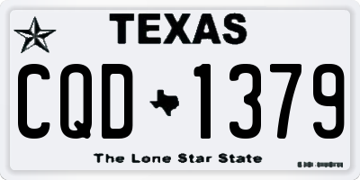 TX license plate CQD1379