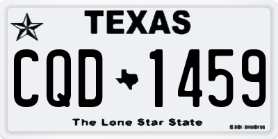 TX license plate CQD1459