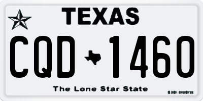TX license plate CQD1460