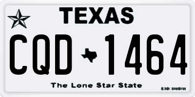 TX license plate CQD1464