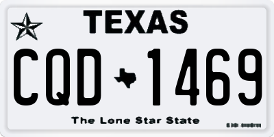 TX license plate CQD1469