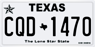 TX license plate CQD1470