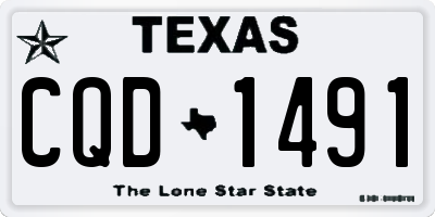 TX license plate CQD1491