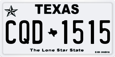 TX license plate CQD1515