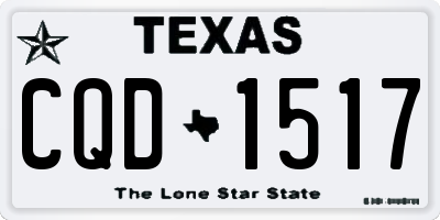 TX license plate CQD1517