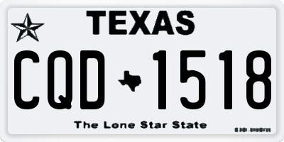 TX license plate CQD1518