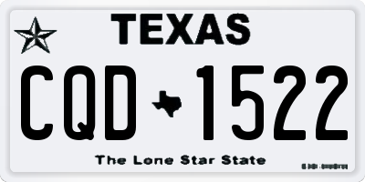 TX license plate CQD1522