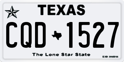 TX license plate CQD1527