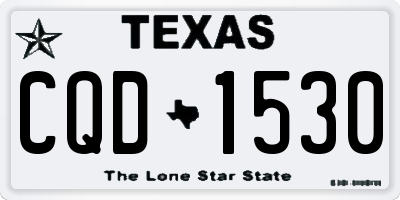 TX license plate CQD1530