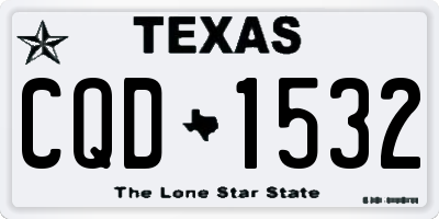 TX license plate CQD1532