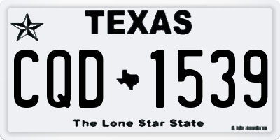 TX license plate CQD1539
