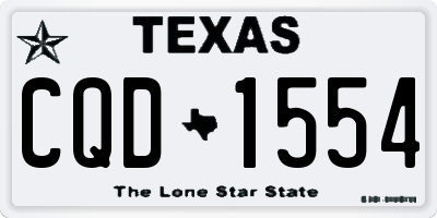 TX license plate CQD1554