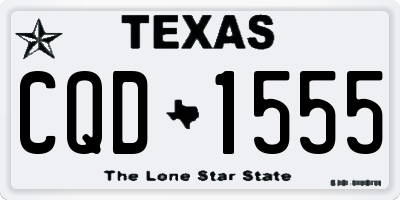 TX license plate CQD1555