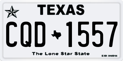 TX license plate CQD1557