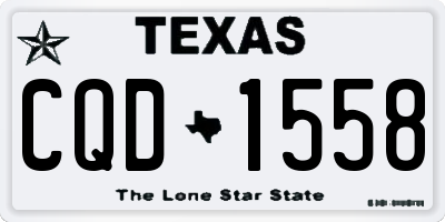 TX license plate CQD1558