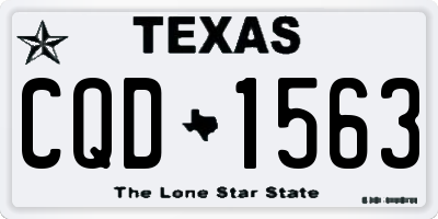 TX license plate CQD1563