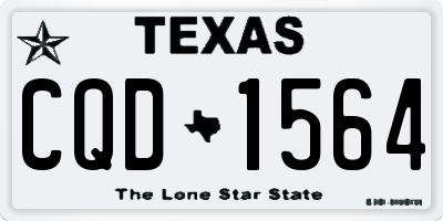 TX license plate CQD1564