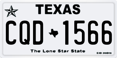 TX license plate CQD1566