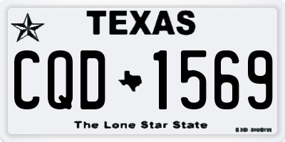 TX license plate CQD1569