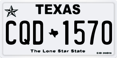 TX license plate CQD1570
