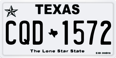 TX license plate CQD1572