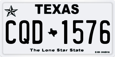 TX license plate CQD1576