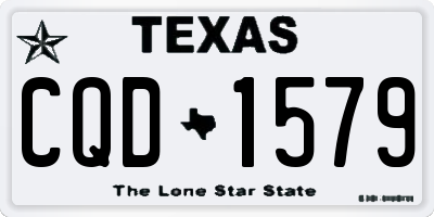 TX license plate CQD1579