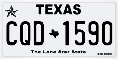 TX license plate CQD1590