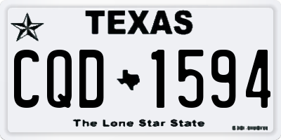 TX license plate CQD1594