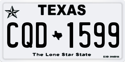 TX license plate CQD1599