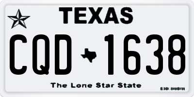 TX license plate CQD1638
