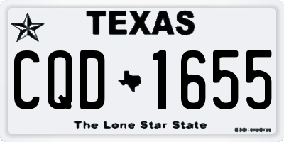 TX license plate CQD1655