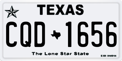 TX license plate CQD1656