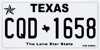 TX license plate CQD1658