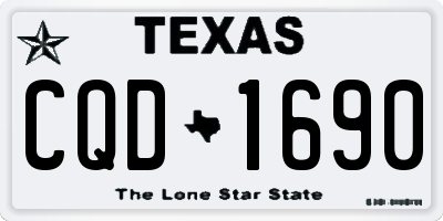 TX license plate CQD1690