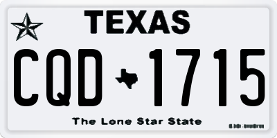 TX license plate CQD1715
