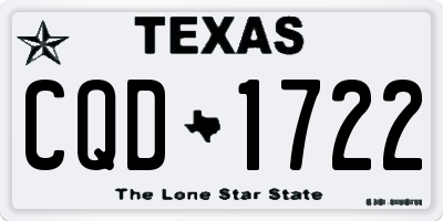 TX license plate CQD1722